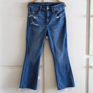 American Eagle Hi-Rise Skinny Kick Crop Jeans - Size 12 - EUC
